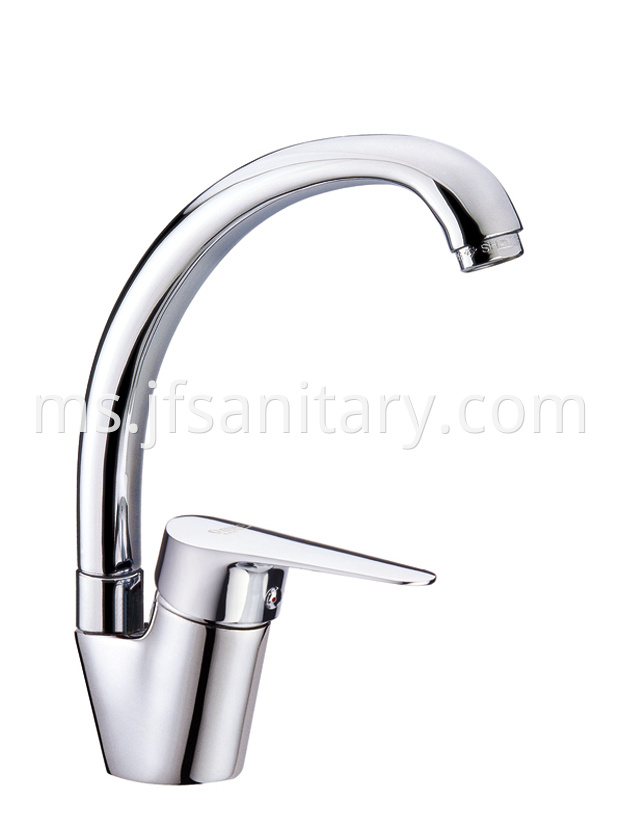 gooseneck kitchen sink faucet